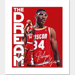 Hakeem 'The Dream' Olajuwon Fan Design Posters and Art